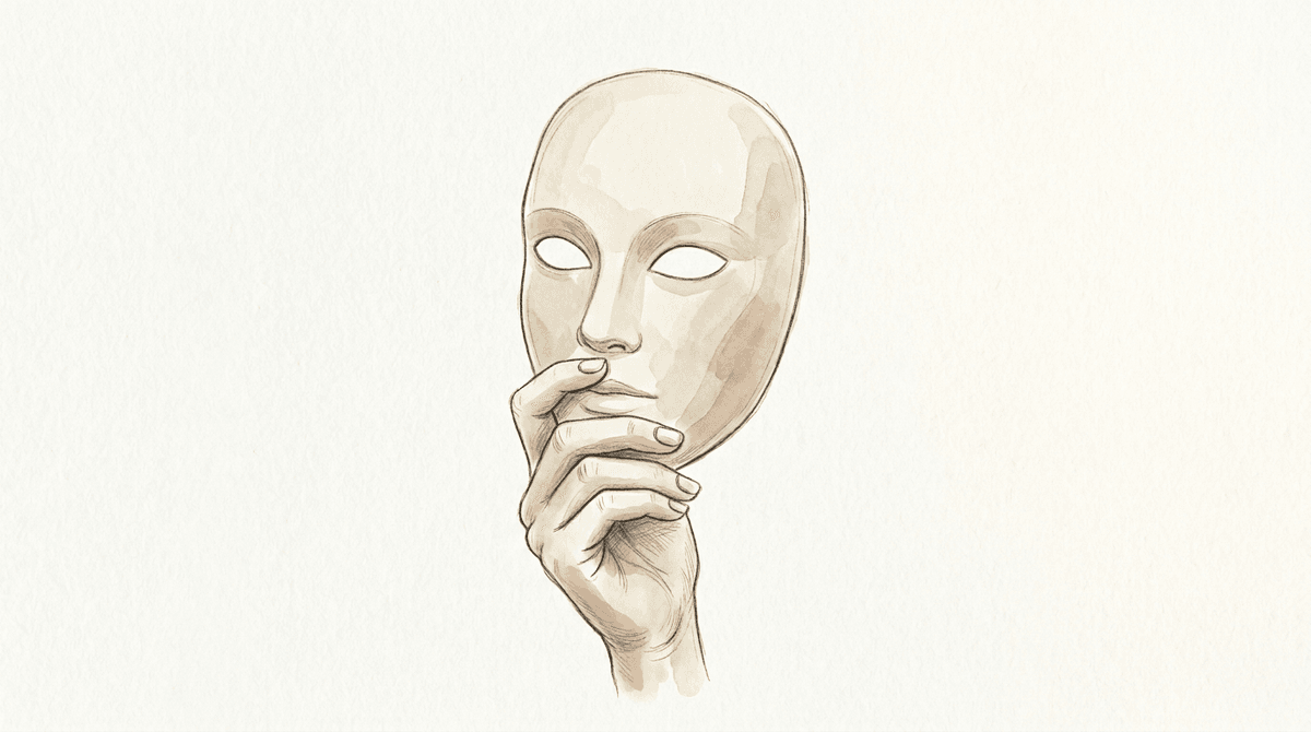 Hand-drawn illustration for Adult Autism: Late Diagnosis, Masking & Finding Support