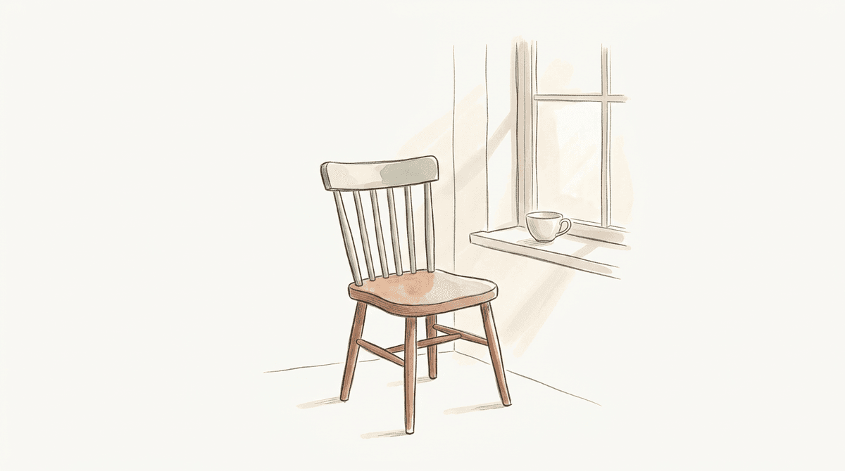 Hand-drawn illustration for Grief & Bereavement: Navigating Loss & Finding Support
